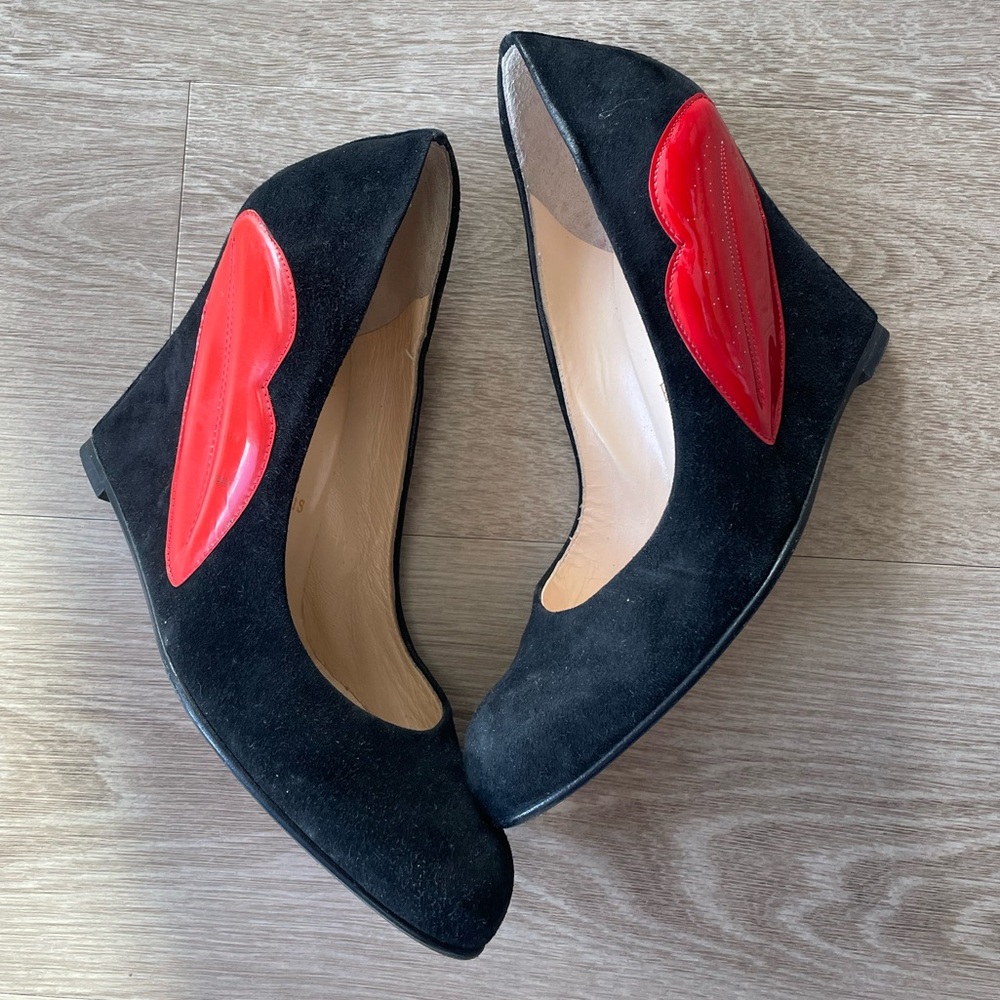 Christian Louboutin “Lips” Wedge Shoes